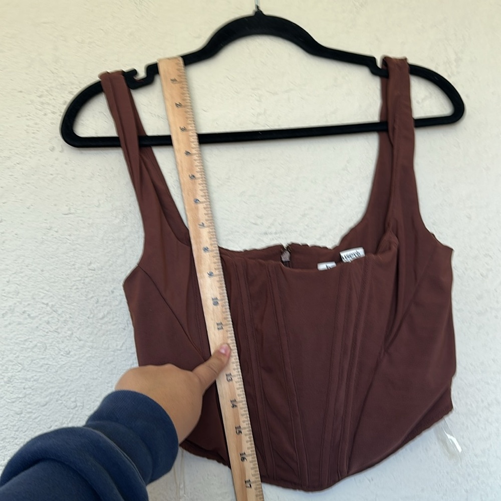 HOUSE OF CB 'Ninetta' Chocolate Mesh Corset NWOT size M - Picture 10 of 15